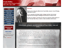 Tablet Screenshot of frankmullerhome.com